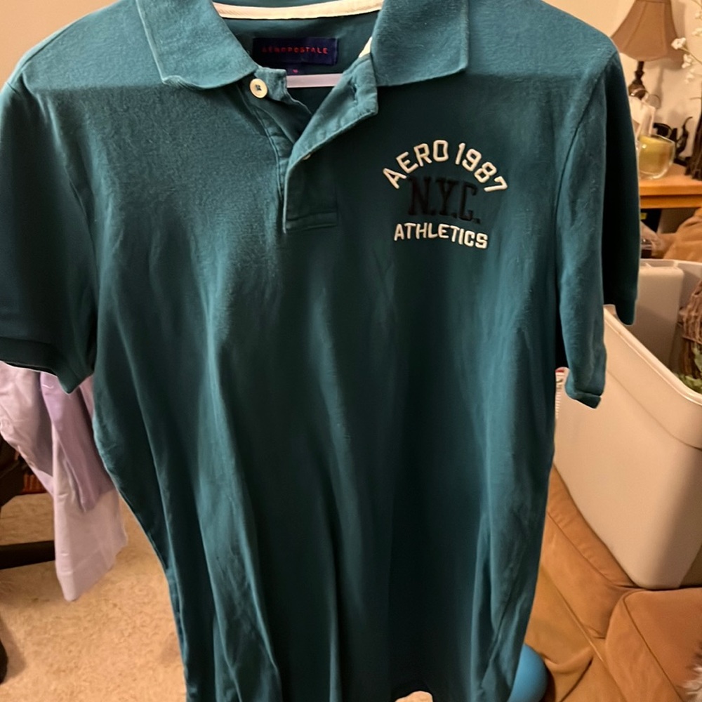 Aeropostale Polo. Greenish/blueish. Great fit